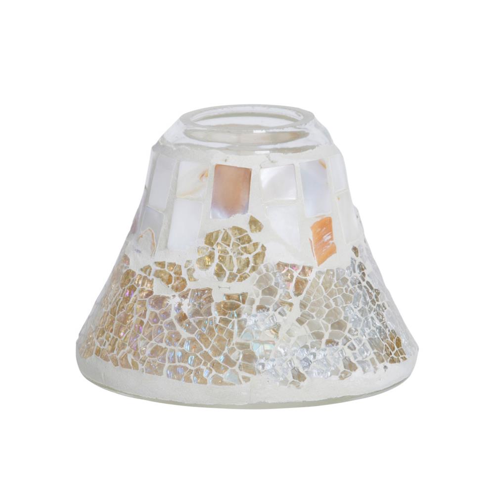 Yankee Candle Gold & Pearl Mosaic Small Shade & Tray Set £13.49